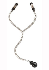 Nipple Play Weighted Dual Tier Nipple Clamps - Silver